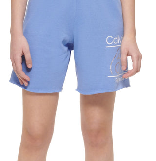 Calvin Klein Shorts Feminino Cintura Alta Roxo Tamanho P