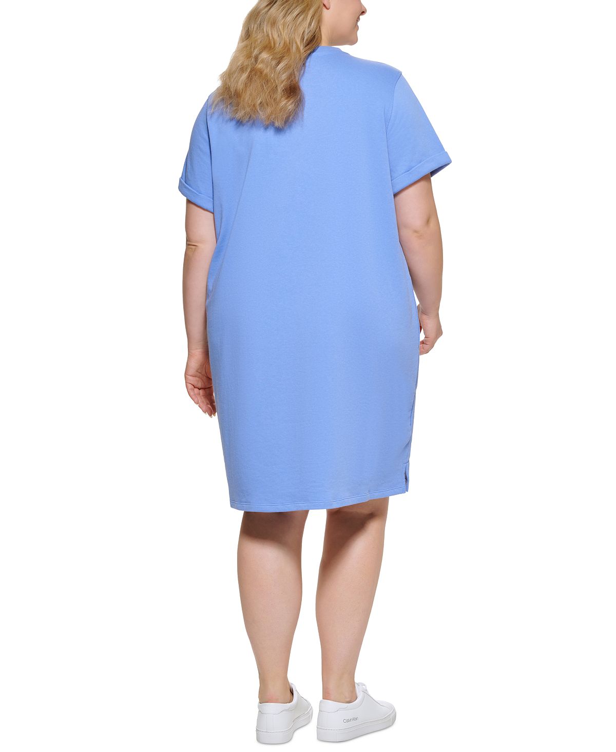 Calvin Klein Vestido Terry Sneaker Feminino Roxo Tamanho 3X