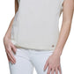 Blusa Calvin Klein Feminina Manga Comprida Marrom Tamanho Médio