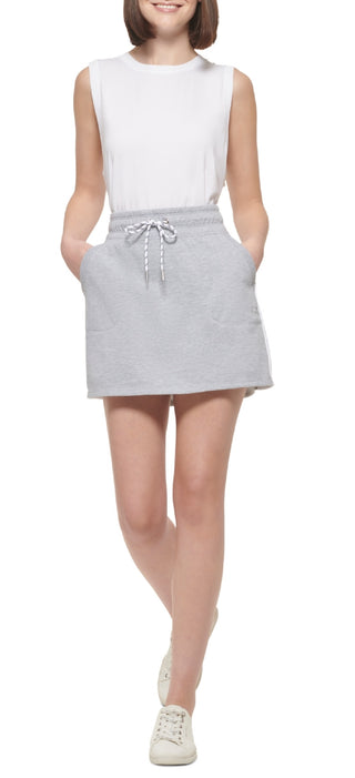 Calvin Klein Saia Colorblock Feminina Cinza Tamanho P