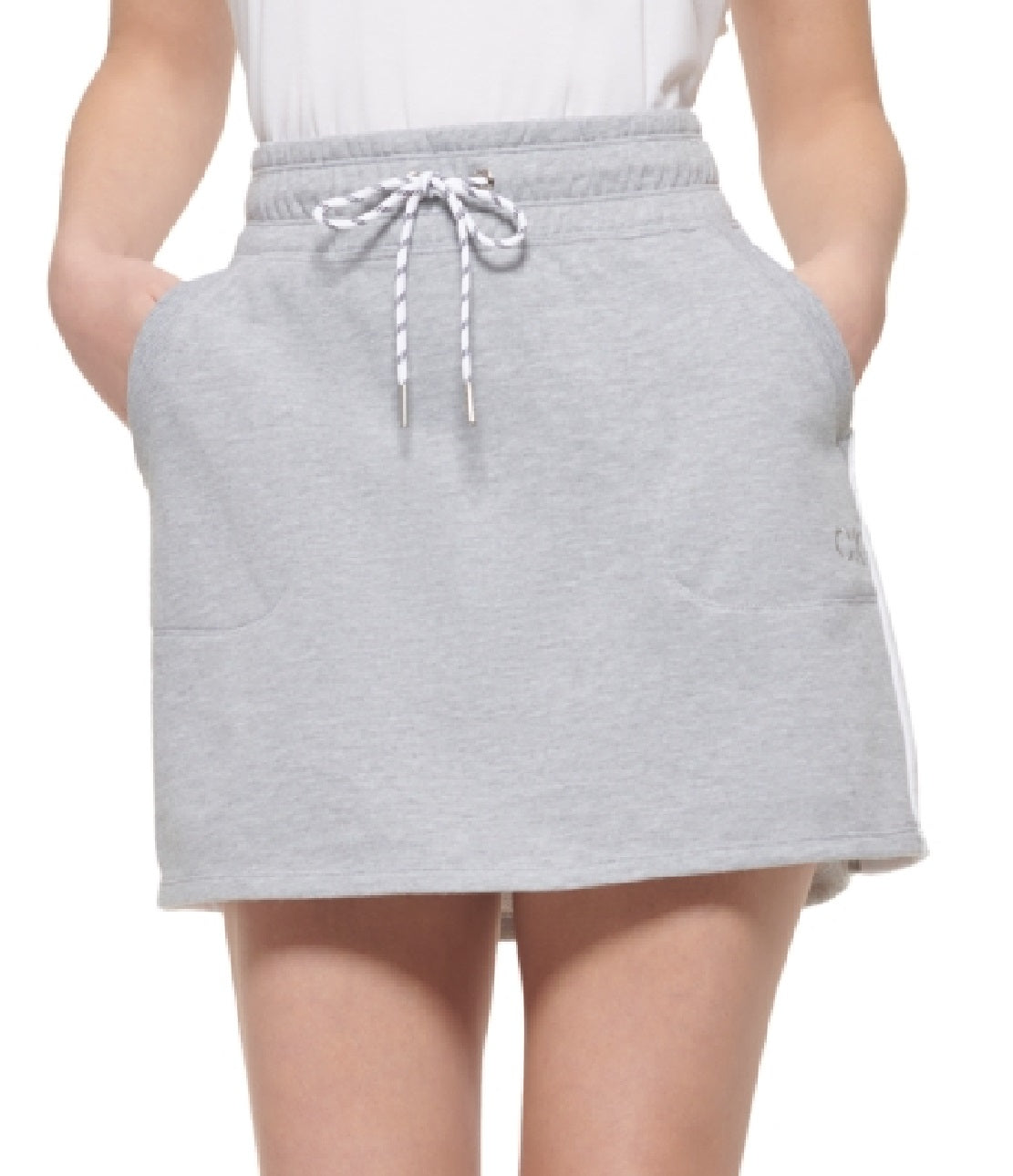 Calvin Klein Saia Colorblock Feminina Cinza Tamanho P