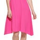 Vestido Calvin Klein Feminino com Manga Flutter e Corte A, Rosa, Tamanho 6