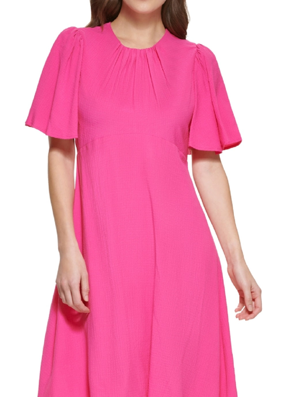calvin-klein-womens-flutter-sleeve-a-line-dress-pink-size-4