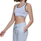 Calça de moletom curta feminina Calvin Klein azul tamanho médio