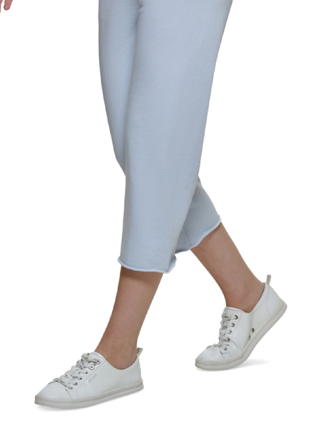 Calça de moletom curta feminina Calvin Klein azul tamanho pequeno