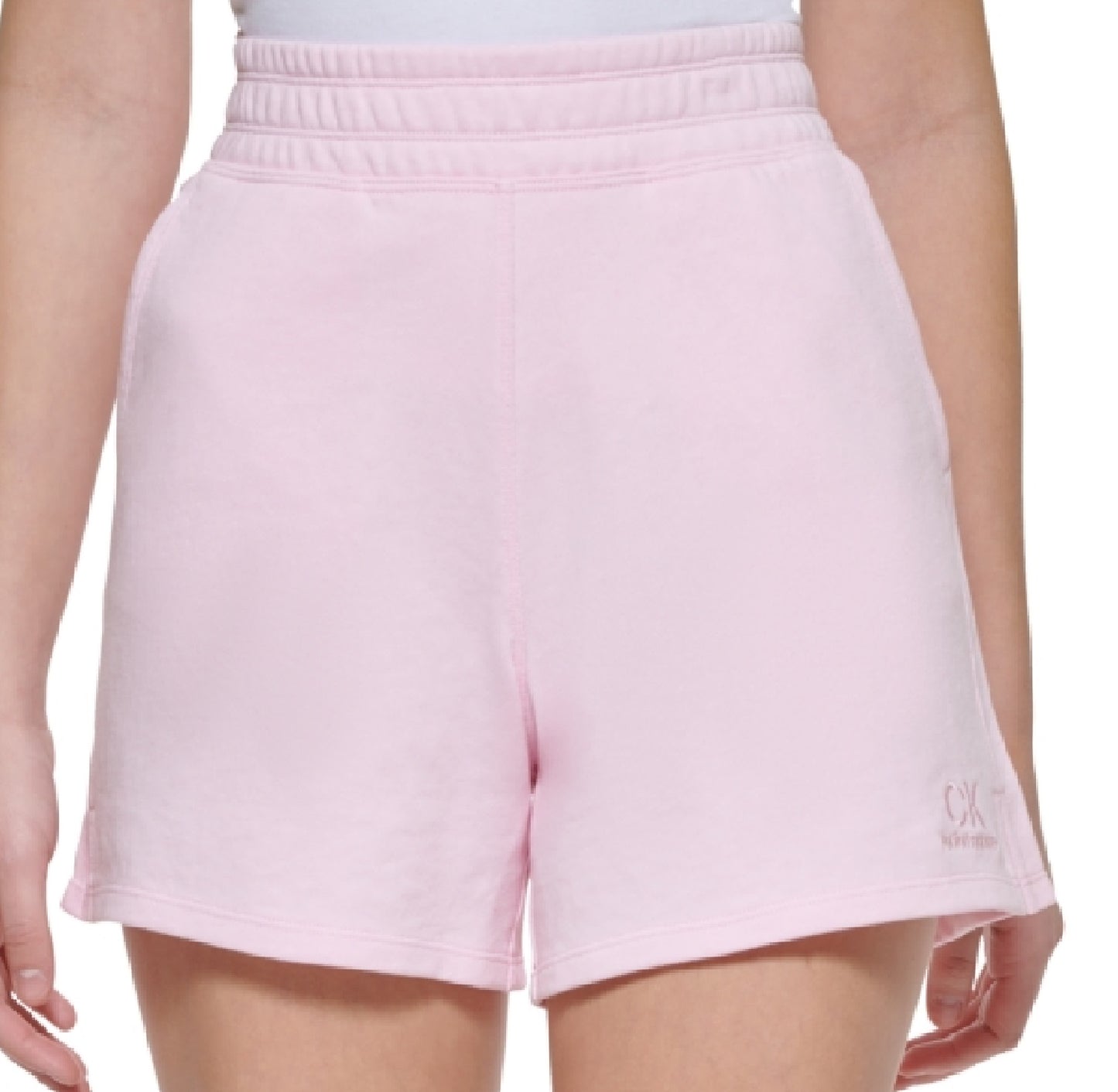 Calvin Klein Shorts Midi Feminino Rosa Tamanho Grande