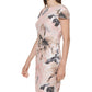 Vestido Calvin Klein Feminino com Lantejoulas e Costas Decote Rosa Tamanho 10