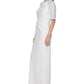 Vestido Calvin Klein Feminino com Strass e Cintura Alta, Branco, Tamanho 16