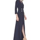 Vestido envelope falso Calvin Klein feminino, azul, tamanho 4