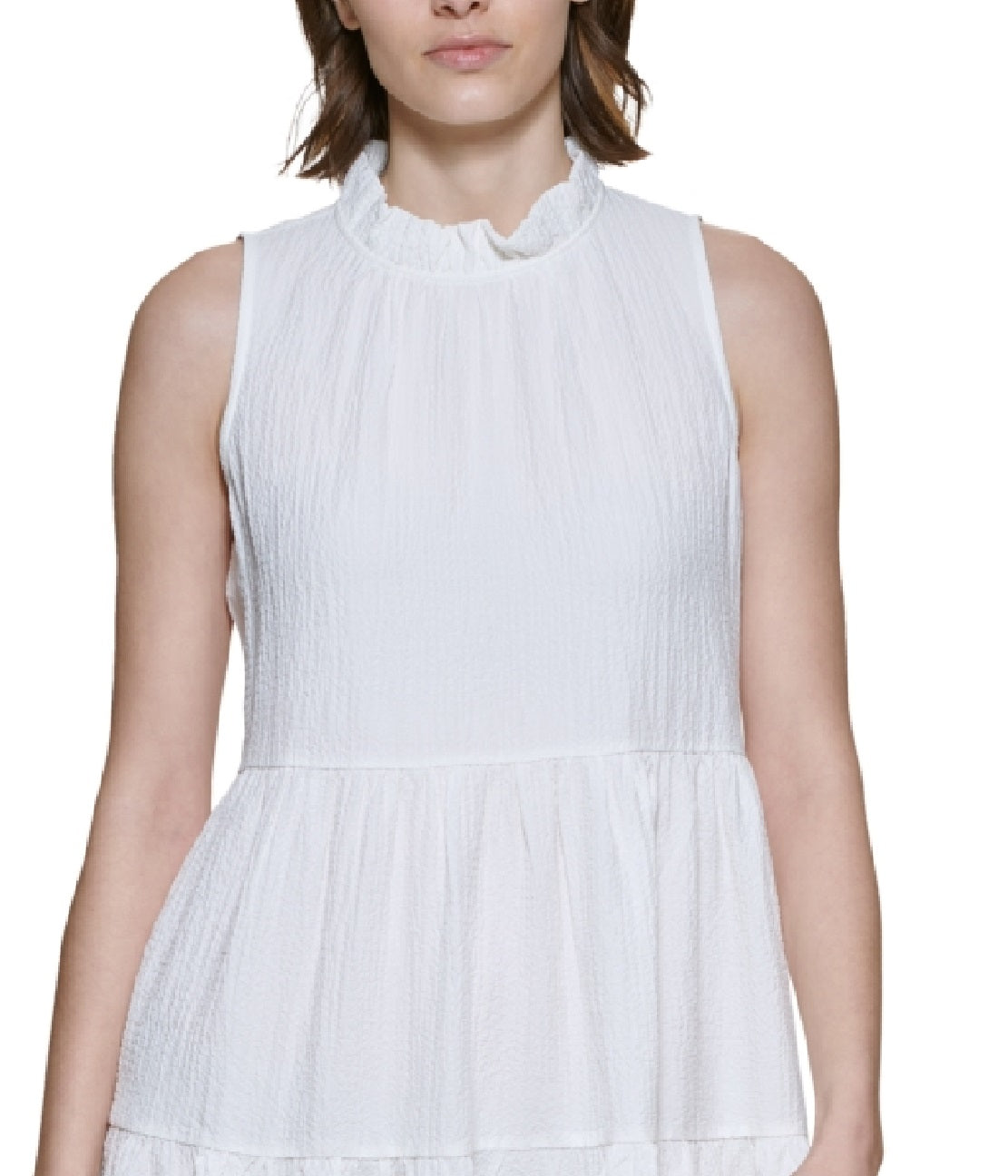 Vestido Calvin Klein Feminino Sem Mangas Branco Tamanho 12