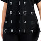 Camiseta Calvin Klein Feminina com Logotipo Preto Tamanho 3X