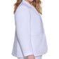 Calvin Klein Blazer Feminino Plus One Button Branco Tamanho 20W