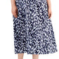 Vestido longo Calvin Klein feminino azul com babados, tamanho 1X