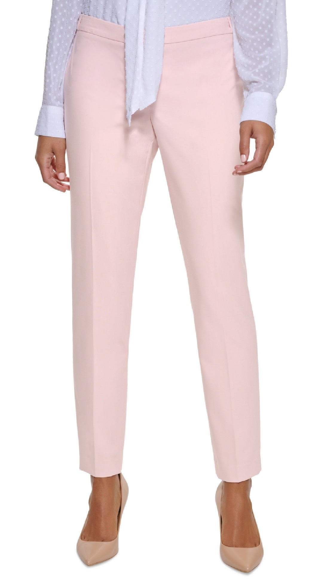 Calça Calvin Klein Lux Highline Feminina Rosa Tamanho 10 Petite
