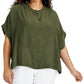 Blusa Calvin Klein Feminina com Botões Verde