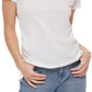 Camiseta Calvin Klein Feminina Cinch Side Branca Tamanho P