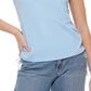 Camiseta Calvin Klein Feminina Cinch Side Azul Tamanho Grande