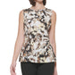 Blusa feminina Calvin Klein plissada lateral amarela tamanho pequeno extragrande