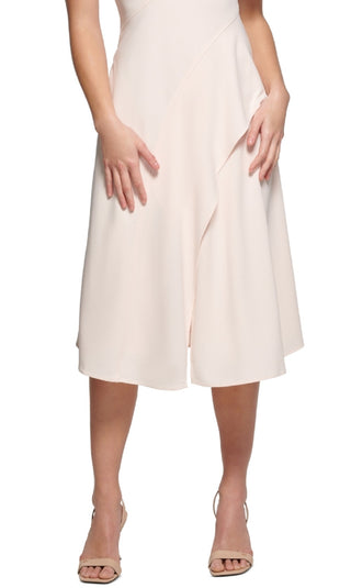 Calvin Klein Women's Asymmetric A Line Dress Pink Size 4