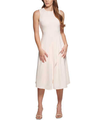 Calvin Klein Women's Asymmetric A Line Dress Pink Size 4