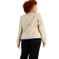 Calvin Klein Blazer Feminino Frente Aberta Amarelo Tamanho 16W