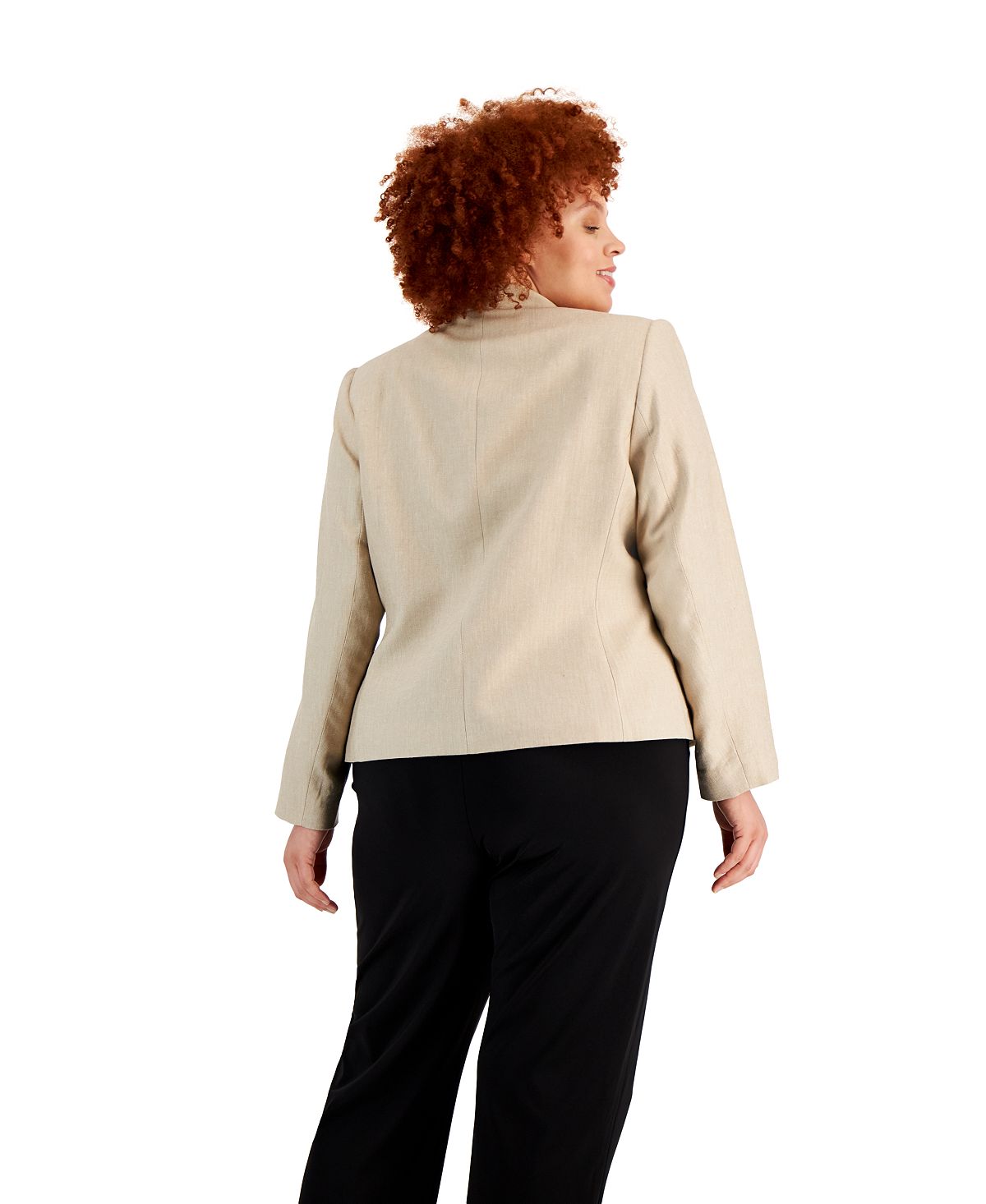 Calvin Klein Blazer Feminino Frente Aberta Amarelo Tamanho 16W