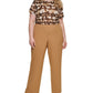Calça Calvin Klein Highline Texturizada Feminina Marrom Tamanho 16W
