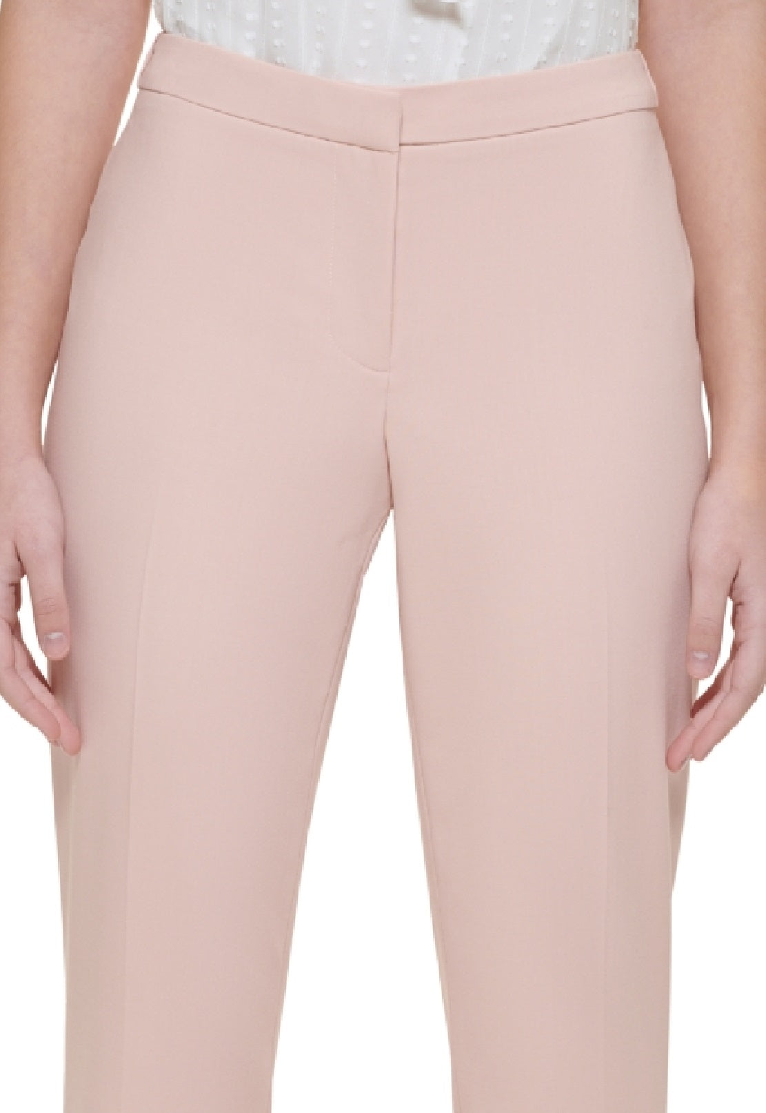 Calça Calvin Klein Highline Slim Leg Feminina Rosa Tamanho 12 Petite