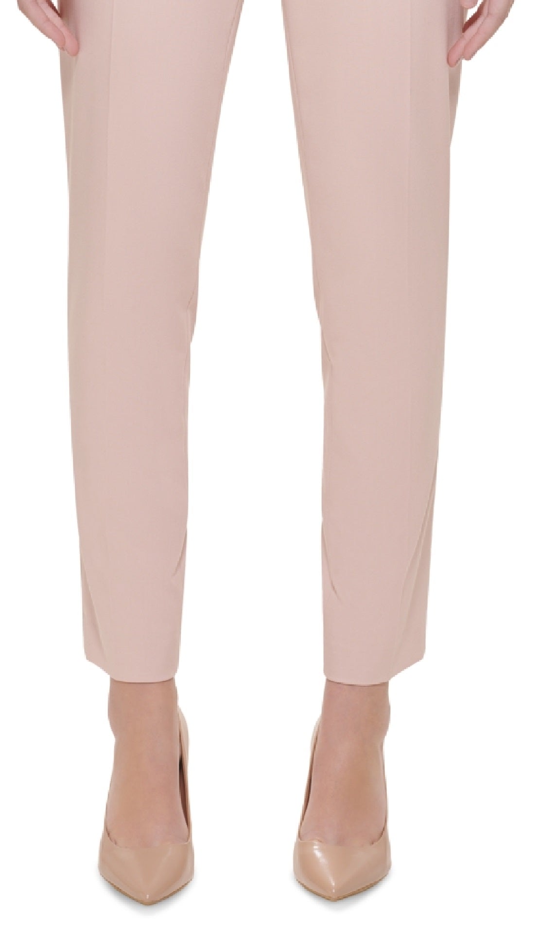 Calça Calvin Klein Highline Slim Leg Feminina Rosa Tamanho 12 Petite