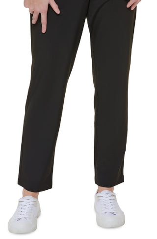 Calça Calvin Klein Feminina Amarrada na Cintura Preta Tamanho Médio