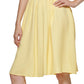 Vestido Calvin Klein Feminino de Gaze com Cintura Smocked, Amarelo, Tamanho 16
