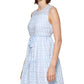 Vestido Calvin Klein Xadrez Feminino A-Line Azul Tamanho 16