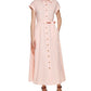 Vestido-camisa xadrez com cinto Calvin Klein feminino, laranja, tamanho 16