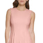 Vestido Calvin Klein Scuba Crepe A Line Feminino Laranja Tamanho 6