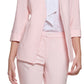 Calvin Klein Blazer Feminino Manga 3/4 Frente Aberta Rosa Tamanho 4 Petite