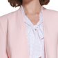 Calvin Klein Blazer Feminino Manga 3/4 Frente Aberta Rosa Tamanho 2 Petite