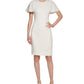 Vestido midi executivo feminino Calvin Klein, branco, tamanho 4