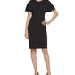 Vestido Capelet Bainha Calvin Klein Feminino Preto Tamanho 6