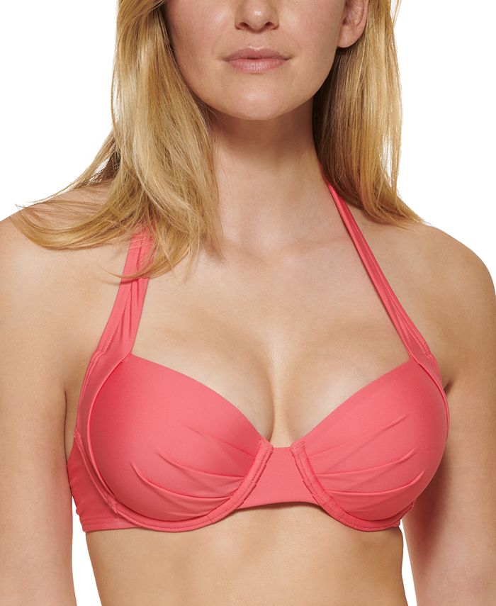 Calvin Klein Biquíni Conversível com Aro Feminino Rosa Tamanho XS