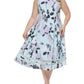 Vestido Calvin Klein Feminino Estampa Floral Illusion Hem Azul Tamanho 20W