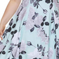 Vestido Calvin Klein Feminino Estampa Floral Illusion Hem Azul Tamanho 20W