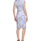 Vestido Calvin Klein Feminino Gola V Azul Tamanho 8 Petite