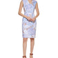 Vestido Calvin Klein Feminino Gola V Azul Tamanho 8 Petite