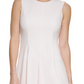 Vestido Calvin Klein Scuba Crepe Feminino A Line Rosa Tamanho 8 Petite