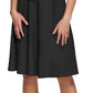 Vestido Calvin Klein Feminino Manga Flutter Fit &amp; Flare Preto Tamanho 4