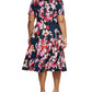Vestido Calvin Klein Feminino Estampa Floral A Azul Tamanho 22W