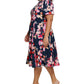 Vestido Calvin Klein Feminino Estampa Floral A Azul Tamanho 22W