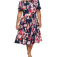 Vestido Calvin Klein Feminino Estampa Floral A Azul Tamanho 22W