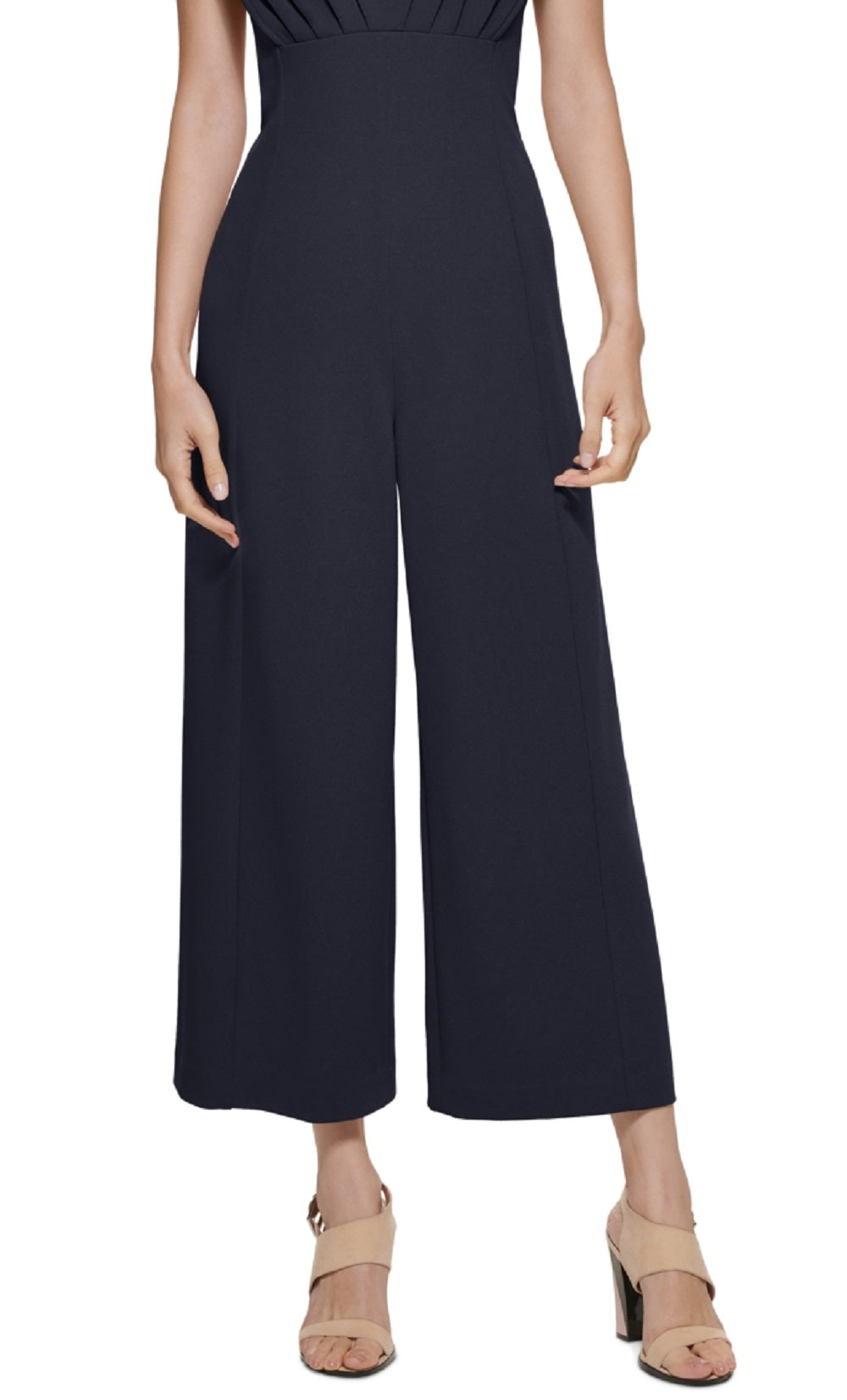 Macacão Calvin Klein Feminino Manga Curta Azul Tamanho 16