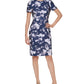 Vestido tubinho estampado Calvin Klein feminino azul tamanho 6 Petite